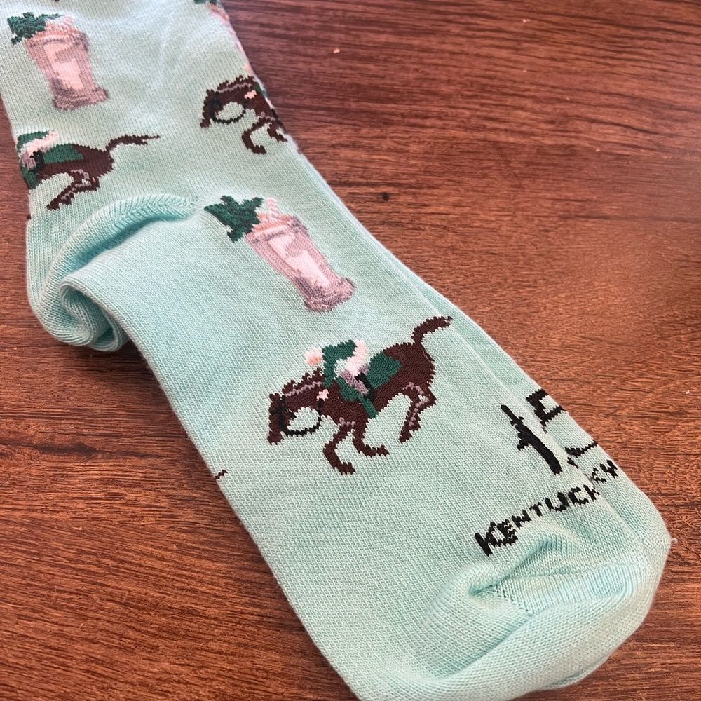 Run for the Roses Green Socks - Picture 3 of 3